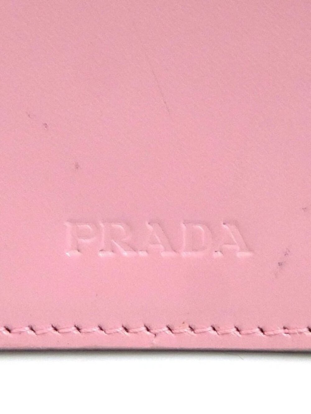 Auth PRADA Pochette Pink Leather/Silvertone - e61826a - Picture 4 of 14